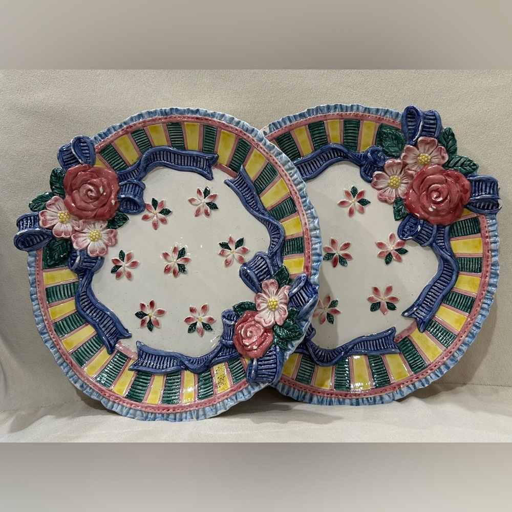 Fitz and Floyd Dinner Plates set of 2